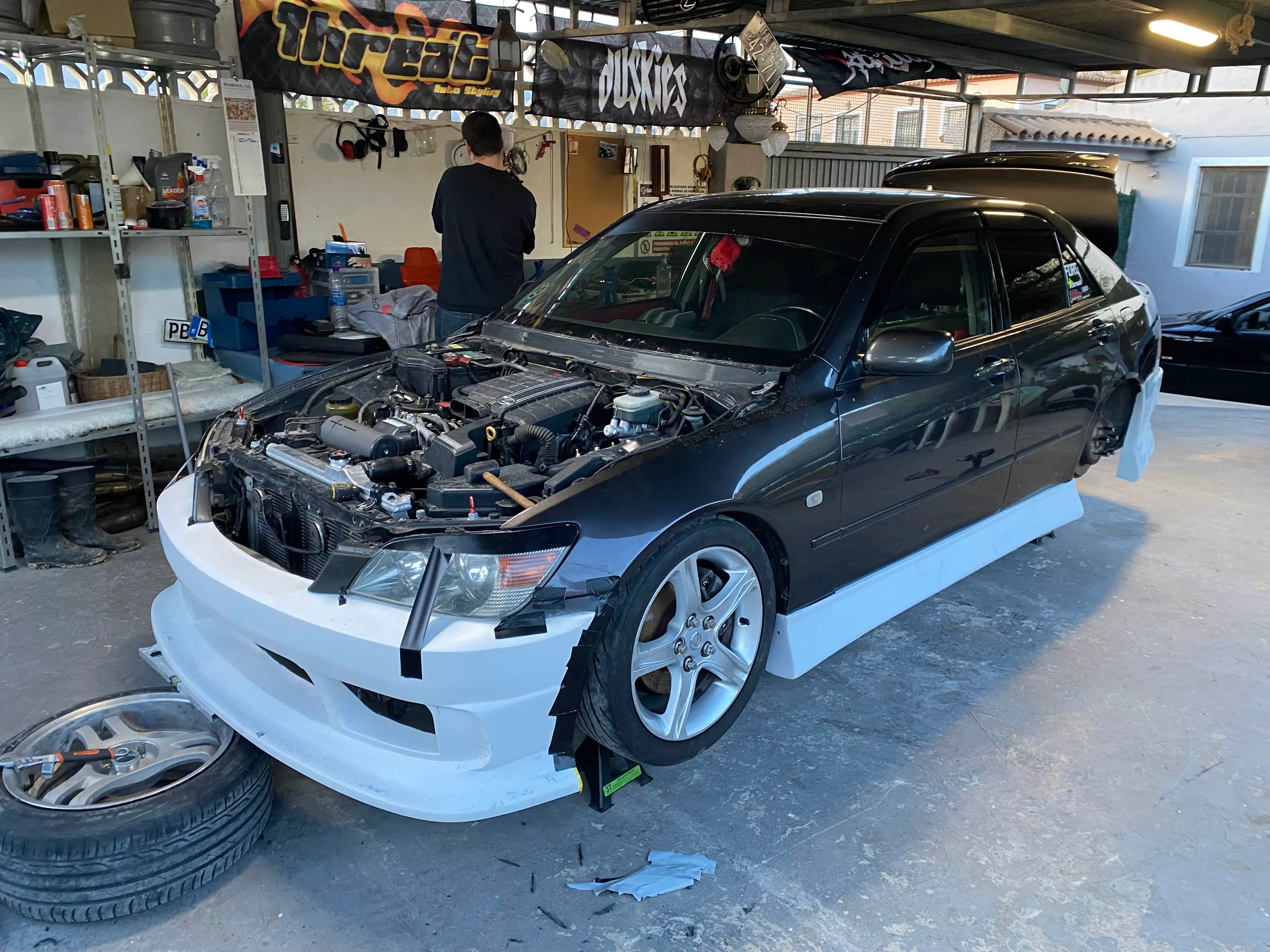 BMW bumper adapted to Lexus